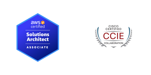 CCIE and AWS CSA Associate Logos